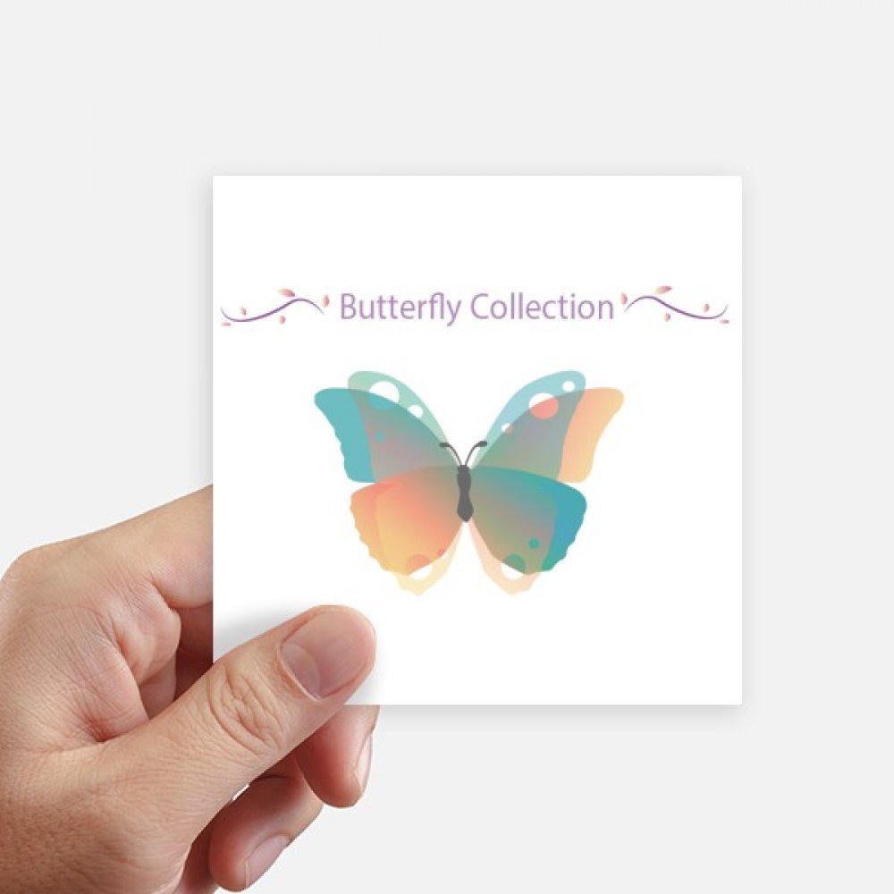 Autocollant papillon rose et bleu de 10cm pour déco murale et sticker motobike