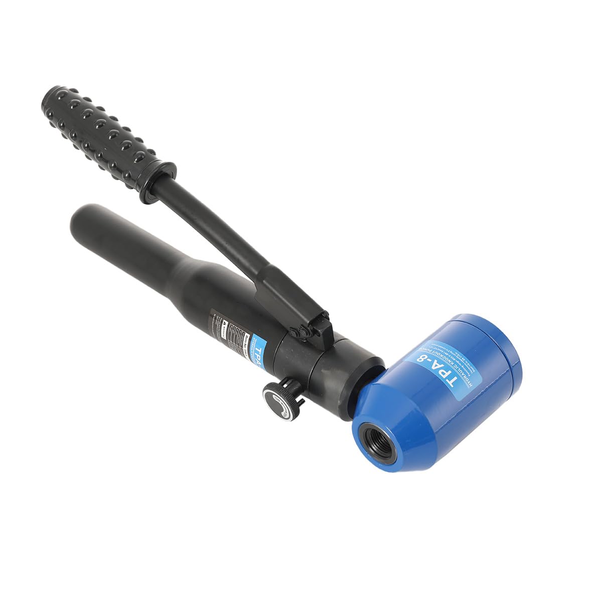 Punzonatrice Idraulica 8T con 6 Matrici 22,5–61,5 mm, Kit di Punzonatura per Lamiera e Acciaio Inox fino a 3,5 mm, Testa Rotante 360°