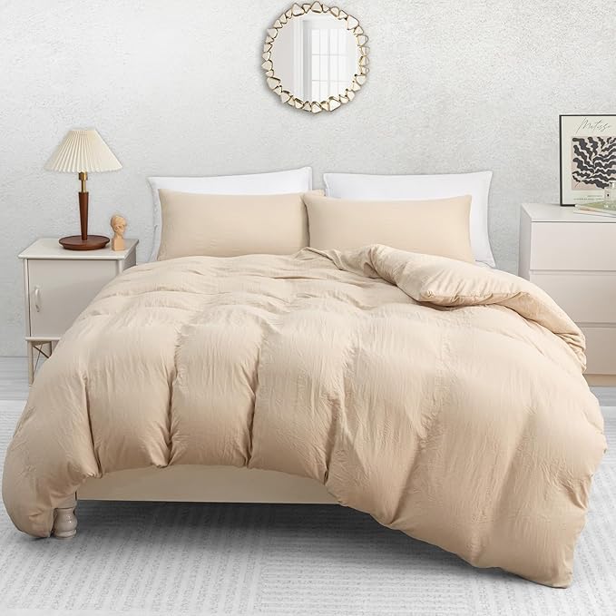 Pamposh Super King Duvet Set Pack Of 4 - Pre-Washed Microfibre Bedding Set for Added Softness & Comfort - Lightweight Premium Quilt Cover Set for All Seasons With Zipper Closure — image 1