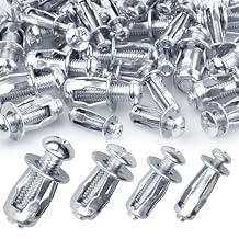 80Pcs Expansion Screw Petal Nut, M4 M5 M6 M8 Jack Nuts, Petal Shape Metal Nut with Screws Assembly for Hollow Wall Iron Skin Plasterboard
