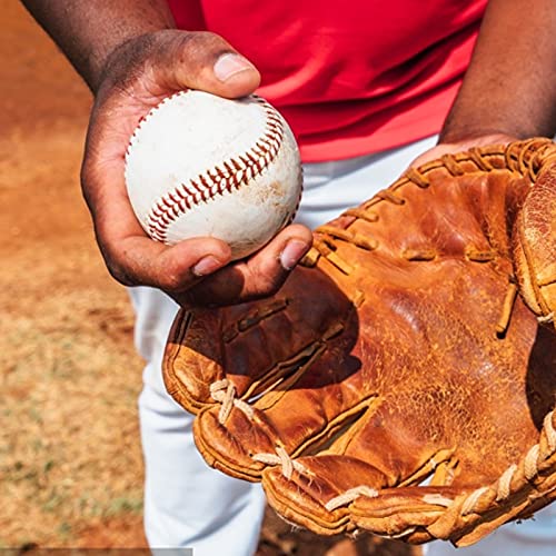 image for Tebery 6 Pack White Sports Practice Softballs, 12-Inch Official Size a