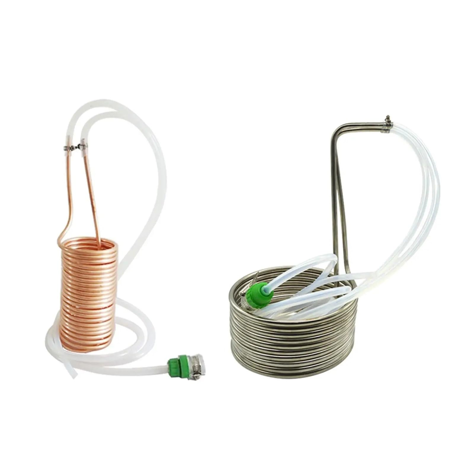Serpentín Enfriador de Mosto Tubo de Acero Inoxidable Suministros de Cocina Restaurante Accesorio de elaboración de Cerveza casera Hotel Acero Inoxidable Amplia Gama de Aplicaciones(Copper)