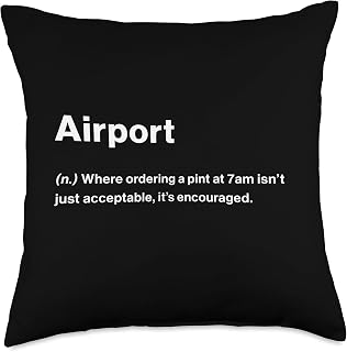 Relatable Funny Dictionary Definition Airport Throw Pillow