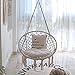 DJKL Sedia a Dondolo per Interni Sedie per Amaca in Corda di Cotone Sedia Sospesa in macramè per Esterni, Interni, Patio, Terrazza, Giardino, Casa, Terrazze (Senza Cuscin
