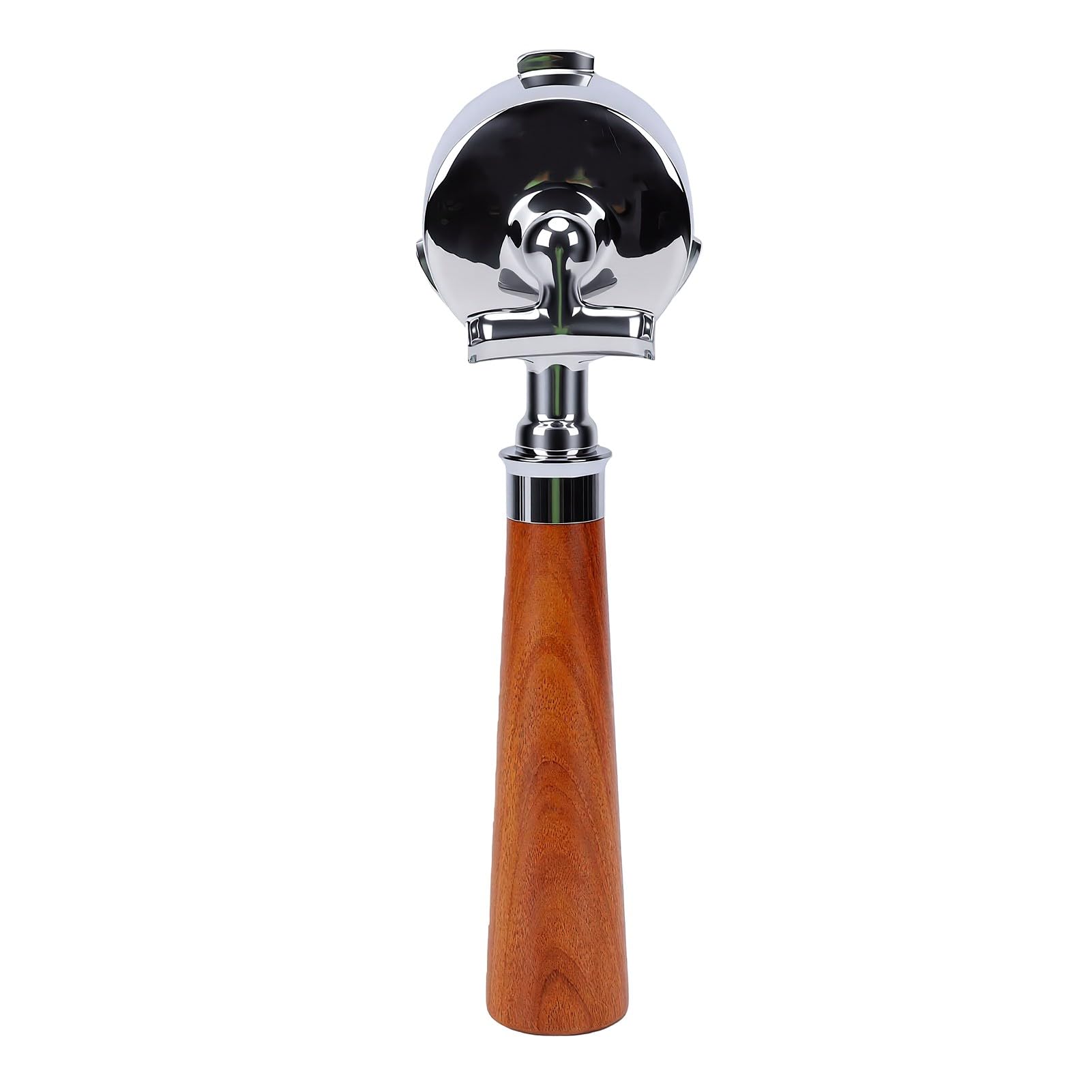 ASHATA Portafiltre à café en Acier Inoxydable 51mm avec Manche en Bois de