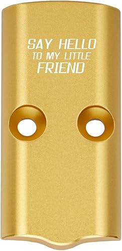 NDZ Performance Optic RMSc - Placa deslizante para Springfield Hellcat & Hellcat Pro de 0.354 in de aluminio anodizado grabado con láser en negro,