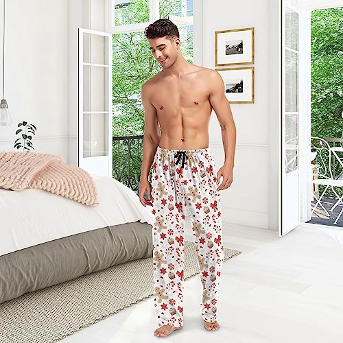Christmas Gingerbread Man Mens Pajama Pants Lounge Men's Pajama Bottoms Soft Sleep Pants With Pockets XXL2
