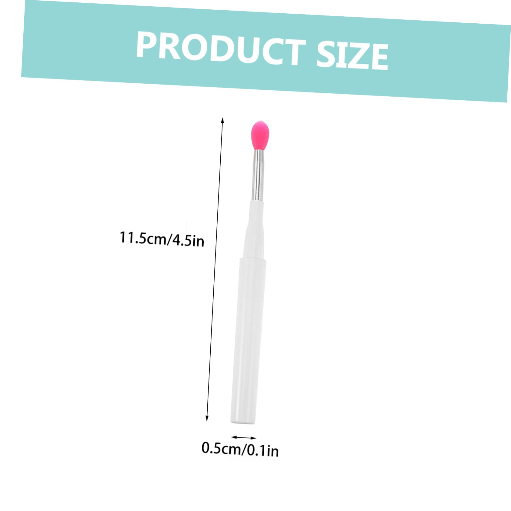 TOVINANNA 10pcs Lip Brush Set Makeup Brush Applicator for Eye Lip Non-slip Portable Ideal for Makeup Artists Beginners