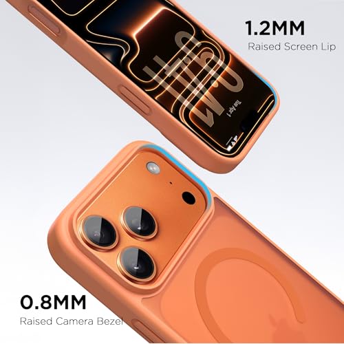 Image of CACOE Magnetic Case for iPhone 17 Pro 6.3 inch, Orange