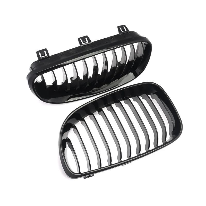 Grille Rénale Avant Noir Brillant pour BMW Série 1 E87 E81 E82 E88