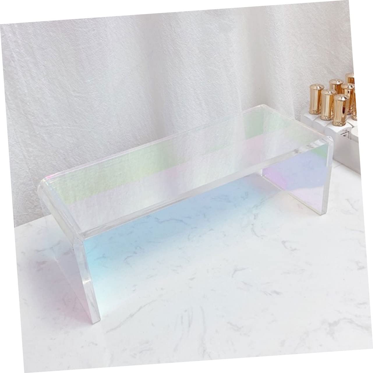 Mikikit Cuscino Supporto a per Bianco e Acrilico Poggiamano Manicure Ergonomico Comodo e Resistente Polso per Uso in Salone Casa