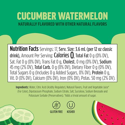 Image of Ninja Thirsti Flavored Water Drops, Watermelon Lime, Zero Calories | Zero Sugar, 12oz drinks, 3 Pack, Compatible with All Ninja Thirsti Drink Systems - WC1000, WC2000 & WC3000 Series, WCFWTLIAM