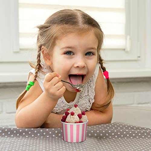 Image of Zeyune 500 Pieces 8 oz Ice Cream Cups Disposable Bulk Ice Cream Bowls Yogurt Dessert Cups Disposable Soup Bowls for Snack Hot or Cold Food, Wedding Baby Shower Birthday Party Supplies, 10 Colors
