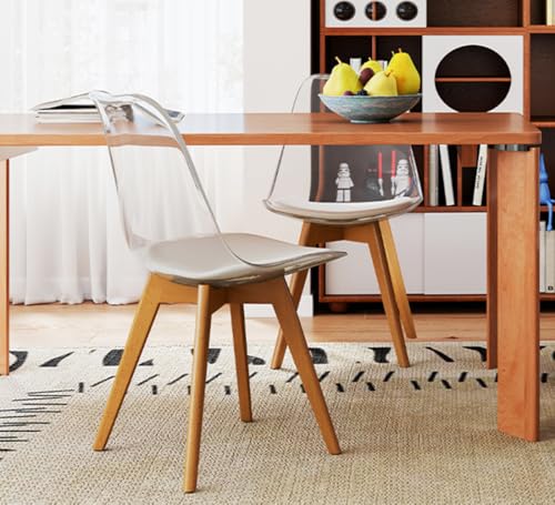 LOVSPATIO Clear Dining Chairs Set of 2