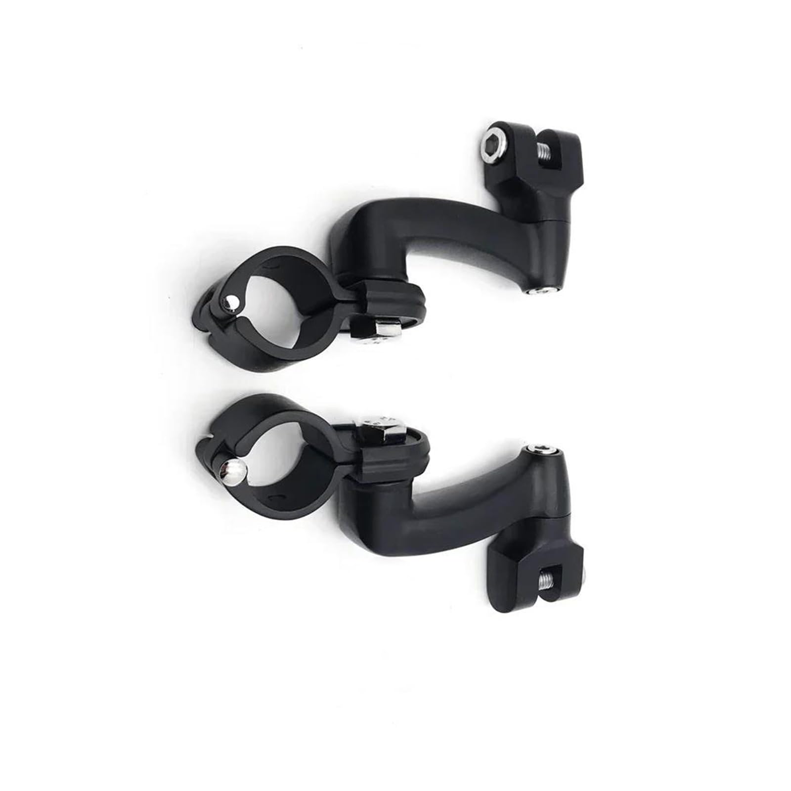 Repose-pieds pour autoroute 1,25" avec pinces chromées anti-vibrations