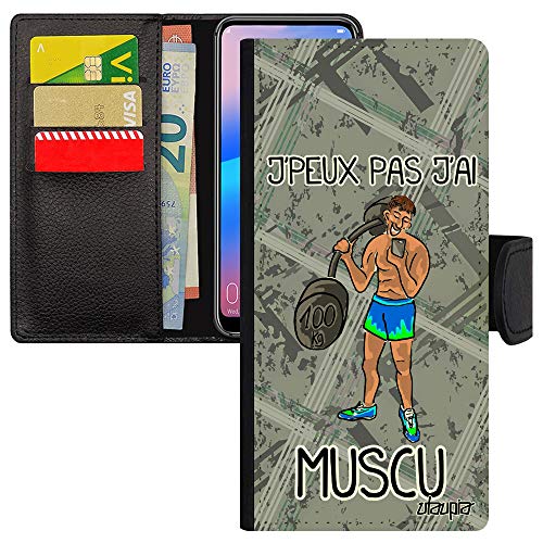 Coque Xiaomi Redmi Note 9 Pro muscu et fitness au club de sport étui gris