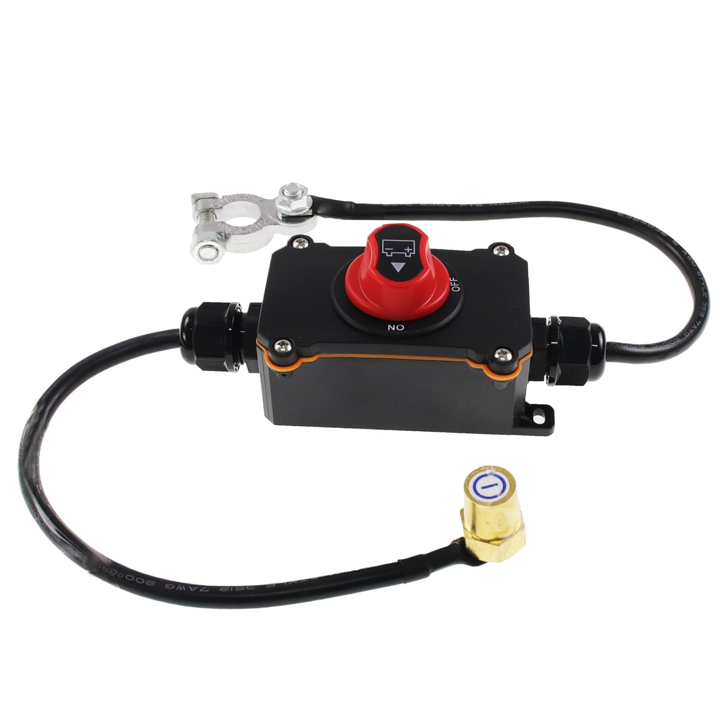 12V DC Inline Power Cut Off Switch, Waterproof Battery Quick Connect/Disconnect DPST On Off Switch with Wire 12-48V Heavy Duty for Car RV Boat Vehicle Marine Truck Motorcycle Automotive