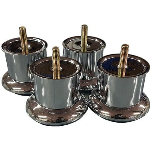 Just Accessories Luxury Quality Chrome Legs Furniture Feet For Sofas - Beds - Chairs Stools 50-120mm + M8 T Nuts (8, 50mm)