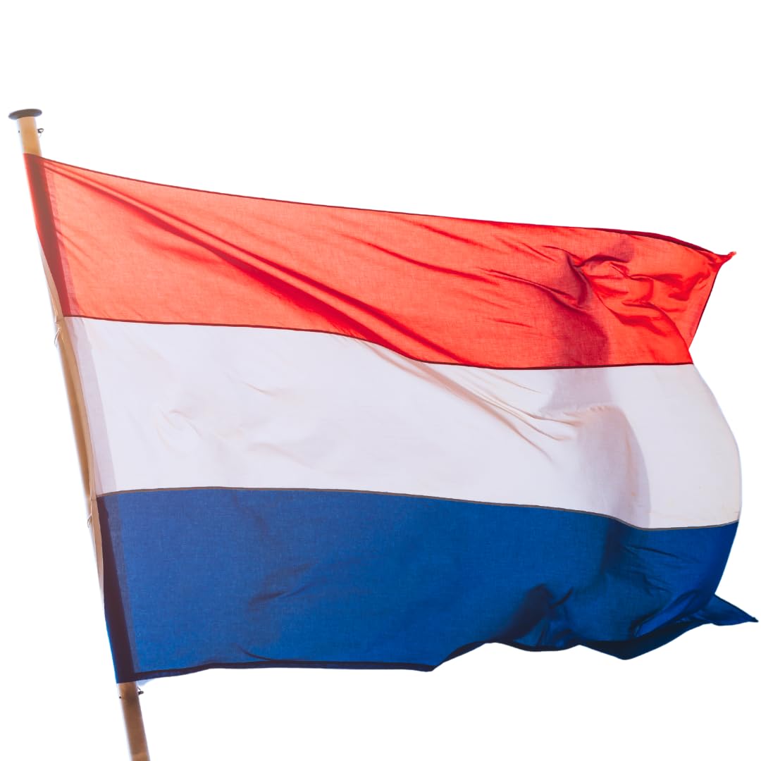 European 2024 World Cup International Flags - 90x150 cm - with Pole Loop - Flag (Holland, 90x150cm) โ image 1