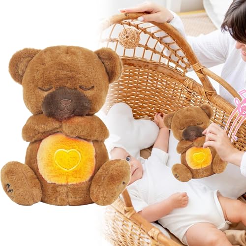 Soothing Plush Toy, Breathing Sleep Doll, Calming Music Stuffed Animal, Skin-Friendly Comforting for Children, Babies, Boys, Girls, Friends, Family, 11.81 Inches, 265g, Velvet - Image 5