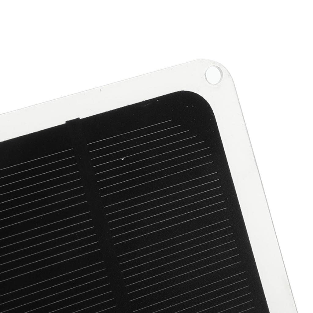 Générateur Portable pour Batterie avec Panneau Solaire 20W Pliant USB Chargeur pour Batterie Automobile 12V Antiretour Intégrée Panneau IP65 Wat