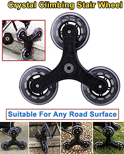 YAOJIA einkaufstrolley klappbar Tragbarer Warenkorb, Gebrauchswagen, Klappwagen, Leichter Treppenkletternwagen Mit… – Bild 7