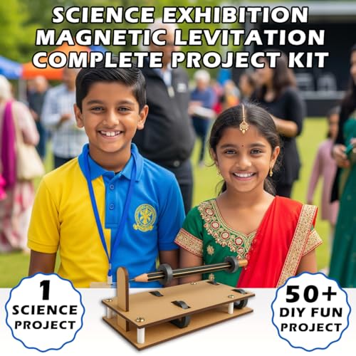 Image of Kit4Curious Magnetic Levitating Pencil School Project Model + 50 DIY Science Physics Fun Experiments kit