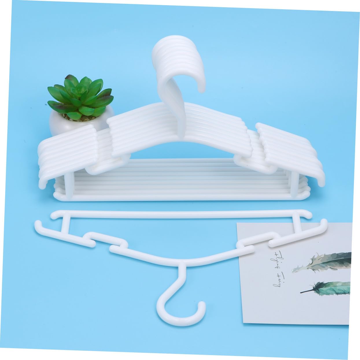 Ciieeo 10pezzi Grucce Bianche in Plastica Abs Antiscivolo Per Abiti Grucce Per Cappotti Resistenti e Durature Organizer Per Armadio Salvaspazio