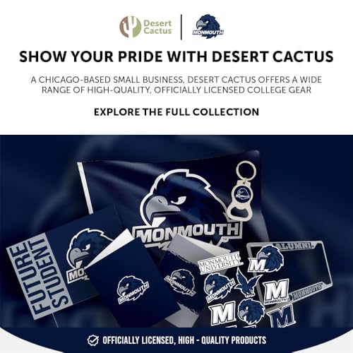 Gorra ajustable azul Monmouth University Hawks miniatura 6