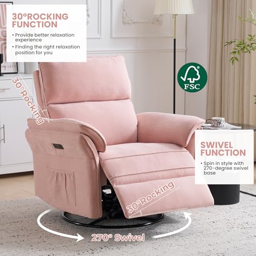 Sillón Recliner Plegable rosa miniatura 4