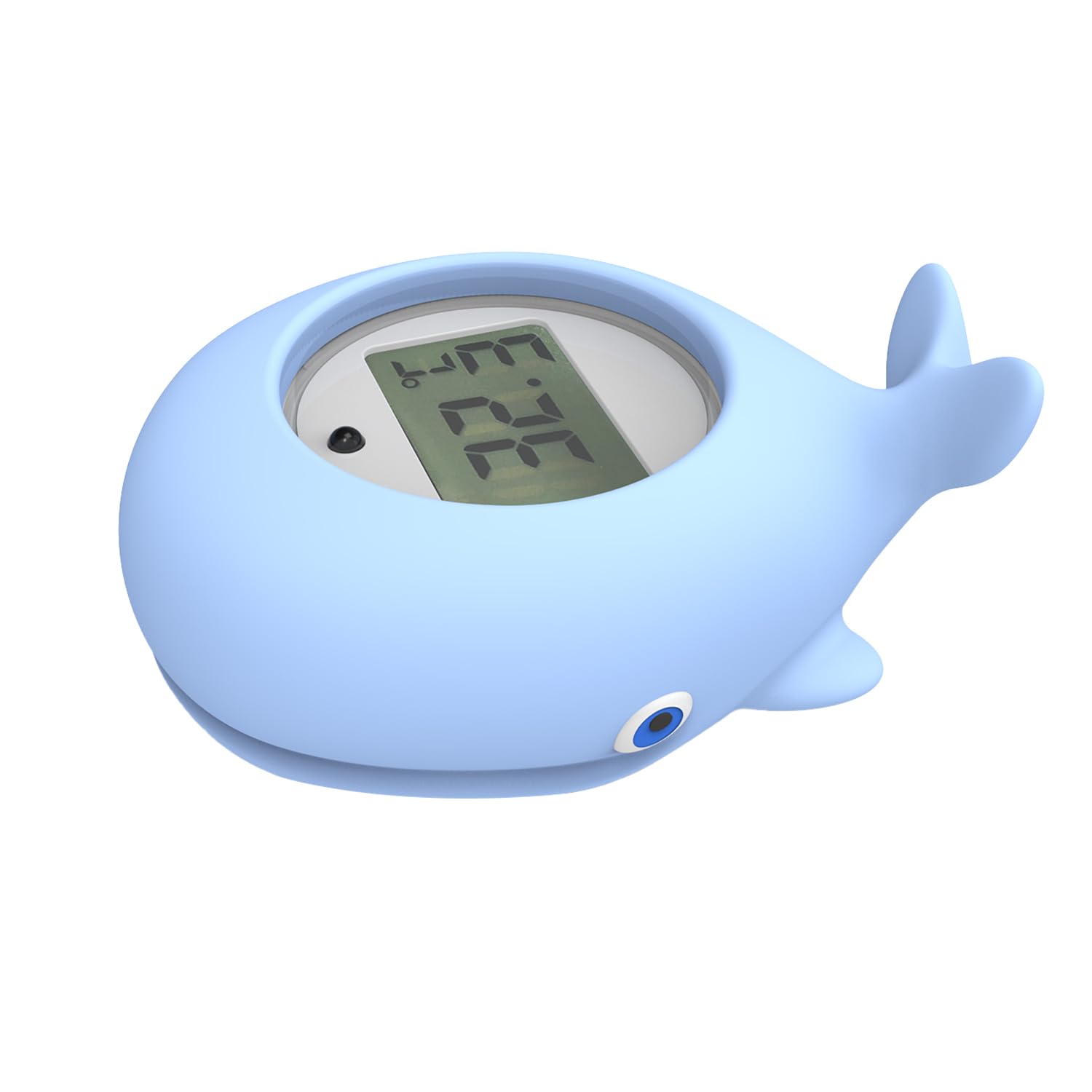 Baby Bath Thermometer, whale Shaped Baby Bath Digital Thermometer, Newborn Bath and Room Temperature Thermometers, Easy to Read, BPA free - Suitable for Babies & Toddlers (Blue)