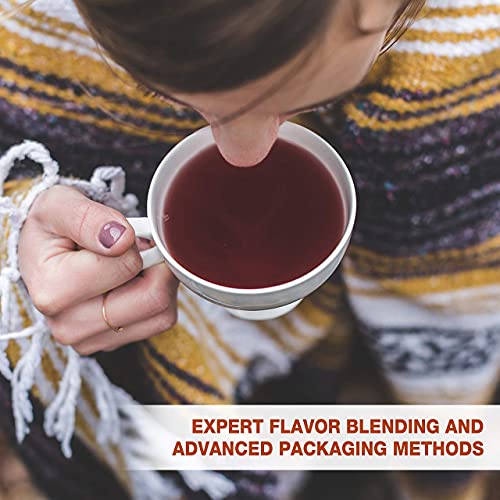 Tipson Organic Turmeric Caffeine Free Herbal Tea - Organic Ginger And Organic Cinnamon - 25 Foil Enveloped Double Chambered Bags - Traditional Herbal Tea - Keto/Paleo - Basilur #TOP5