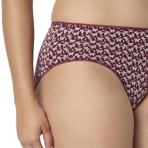 Image of juliet Cotton Hipster Premium Panties Set of 5 Full Coverage Stretchable Fabric