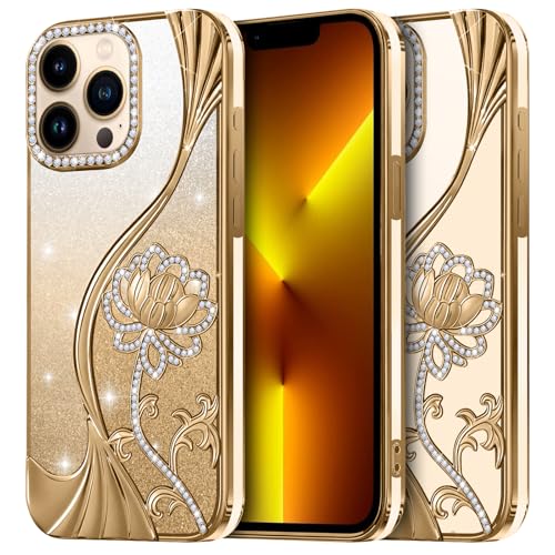 Coque iPhone 13 Pro Max fleurie antichoc et anti-jaunissement en silicone souple