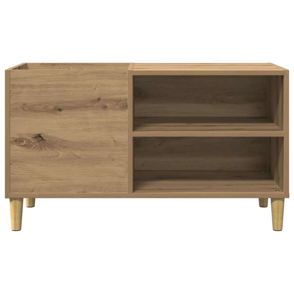 Hothingwell Szafa A Discs Chene 84 5x38x48 cm Drewno Ingenierie | Przechowywanie płyt winylowych LP, wytrzymały blat na gramofon, drewniane nogi, meble boczne lub biurko