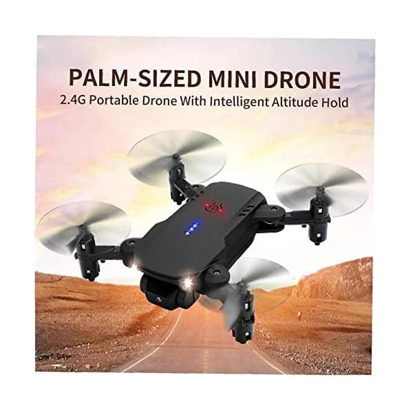 HJRBM Camcorder Objektive Faltbare Drohne mit Kamera 480P D83 Mini Tragbare Fernbedienung RC Quadcopter – Bild 3
