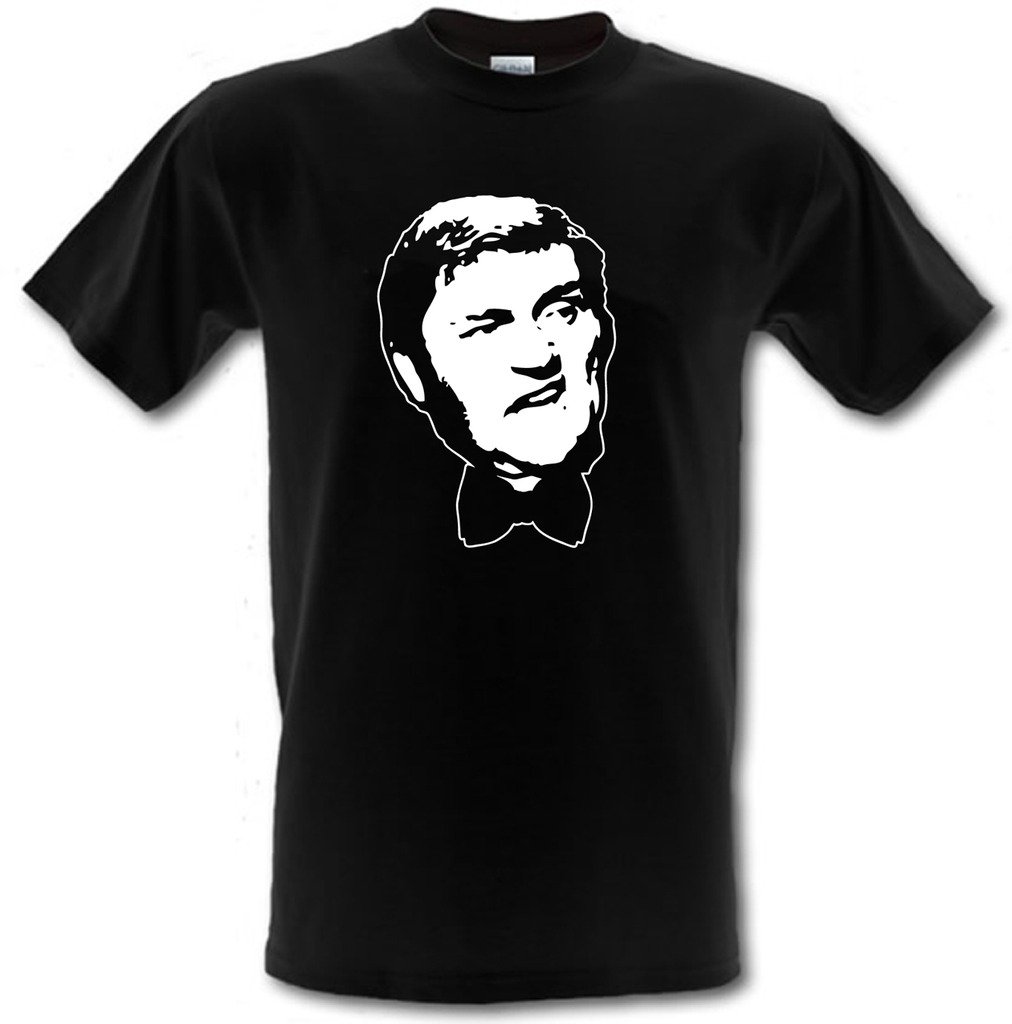 Les Dawson Comedy Legend Che Guevara Style Heavy Cotton t-Shirt Black