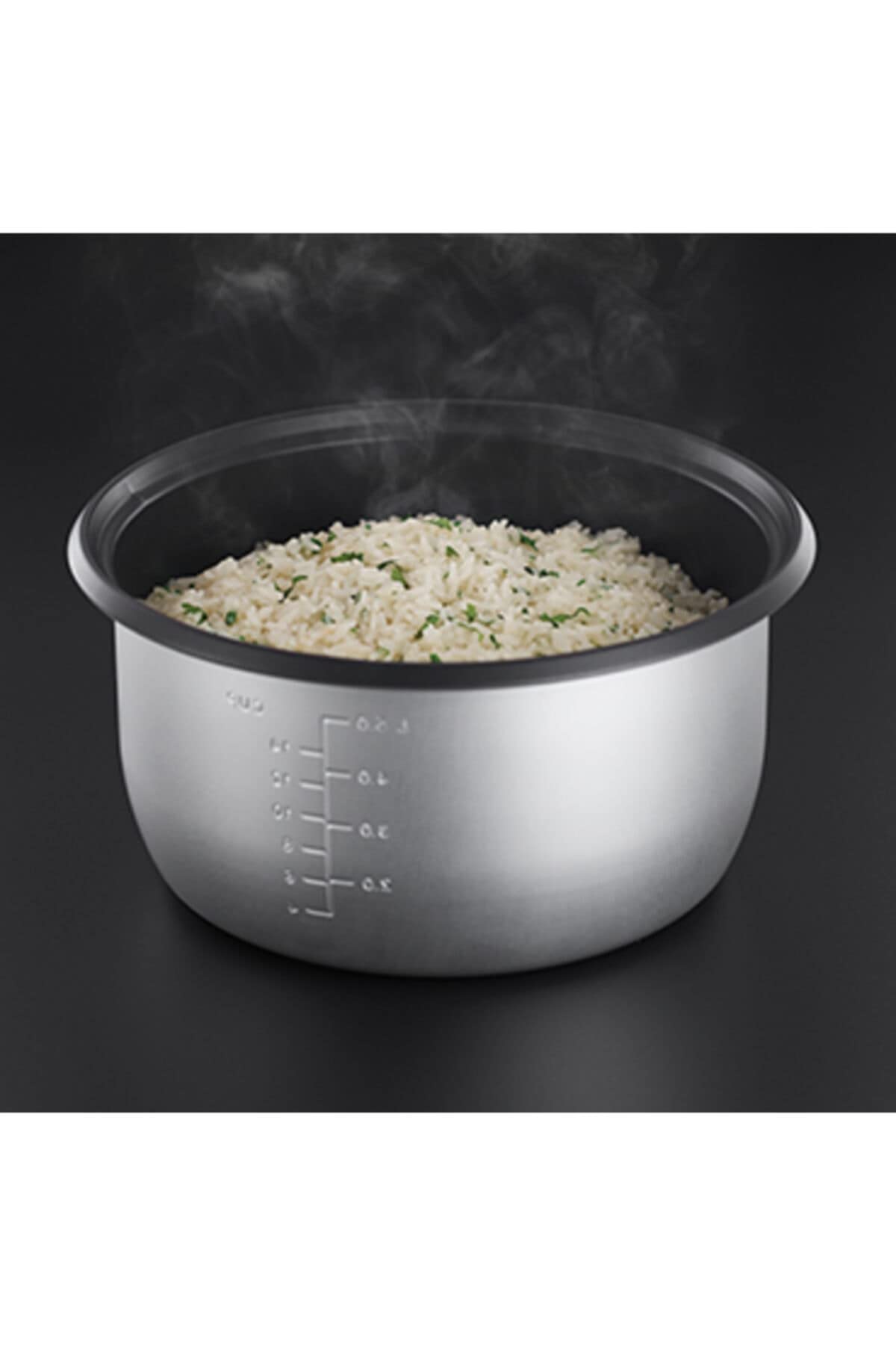 Russell Hobbs Cuiseur de Riz [Familial] Maxicook (5L, 14 portions, 700W, Spatule & Dosette incl., Arrêt & Maintien au Chaud Auto, Idéal aussi pour légumes/poisson etc., Bol antiadhésif) 23570-56