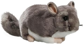 Carl Dick Chinchilla 8.5 inches, 12 inches with Tail, 23cm, Plush Toy, Soft Toy, Stuffed Animal 3040