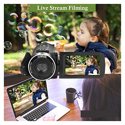 Caméscope numérique 4k vlogging photo 48mp autofocus webcam