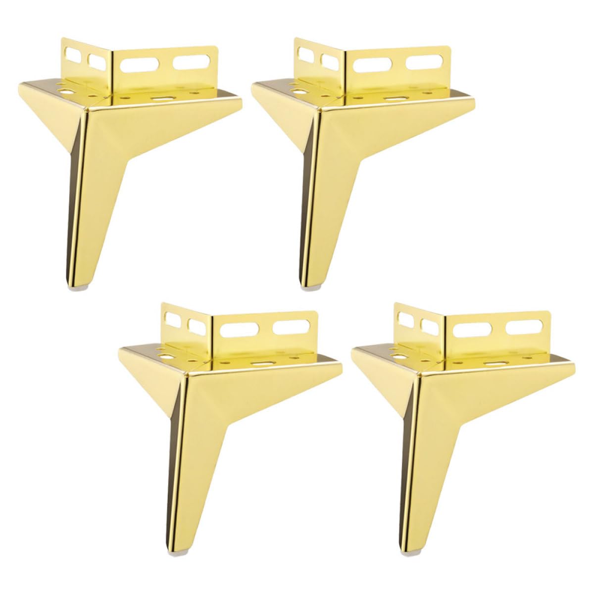 Levemolo 4 Piedini per Mobili Alta Capacità di Oro in Laminato a Freddo Resistenti All’umidità per e Divani