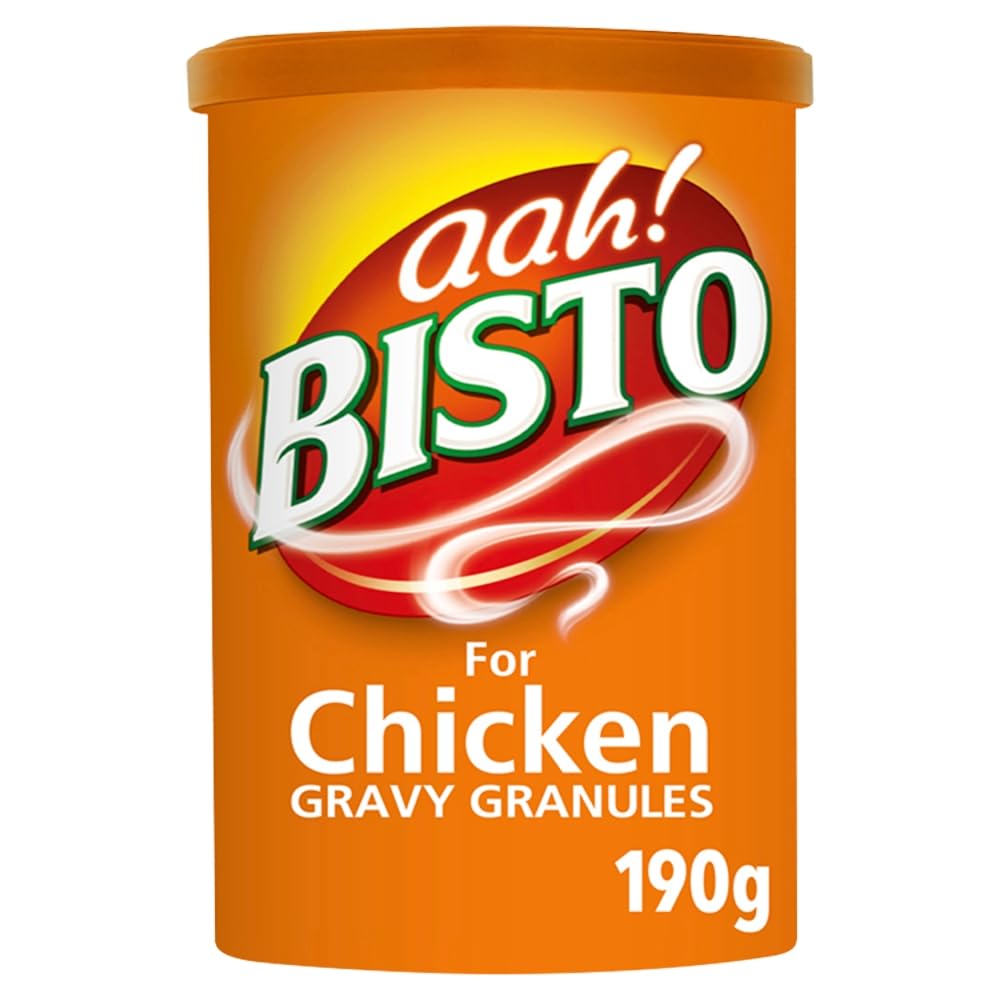 Bisto Flavoursome & Delicious Chicken Gravy Granules for Hearty Family Mealtimes, 190 g Drum (Pack of 1)