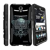 Rugged [Shockproof] Case w/Kickstand Cover + Holster Clip Compatible with ZTE Prestige 2 / Maven 3 /...