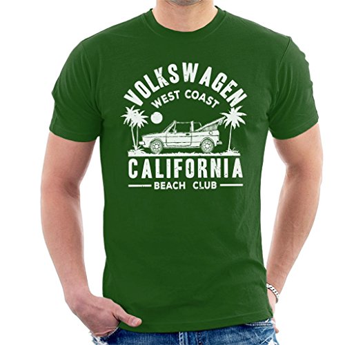 All+Every Official Volkswagen West Coast California White Text Men's T-Shirt