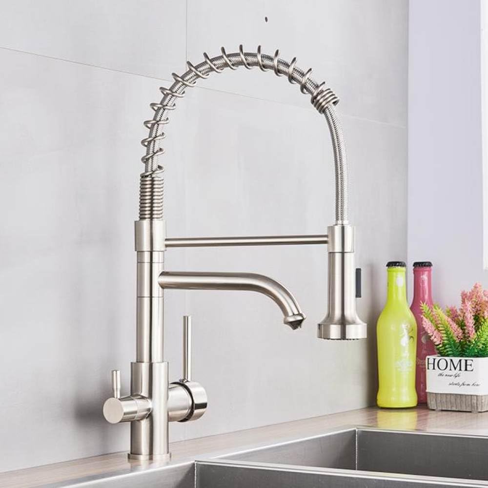 Yjyjy Type A Kitchen Faucet,Kitchen Filter Faucet, Brass Faucet, Water Filter Faucet, Double Drinking Faucet, Sink Mixer Tap