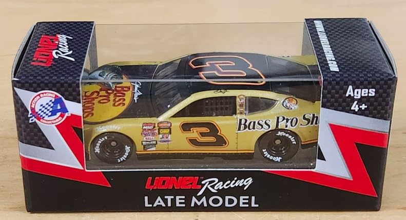 1/64 Scale Diecast Mini Car, Dale Earnhardt Jr #3 Bass Pro Shops Camaro - Late Model, Red, Metal, Diecast Car