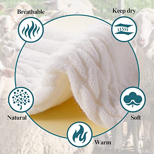 Wool Plus Size Thigh High Socks For Thick Thighs- Extra Long Womens Warm Cable Knit Over Knee Stockings Leg Warmers3