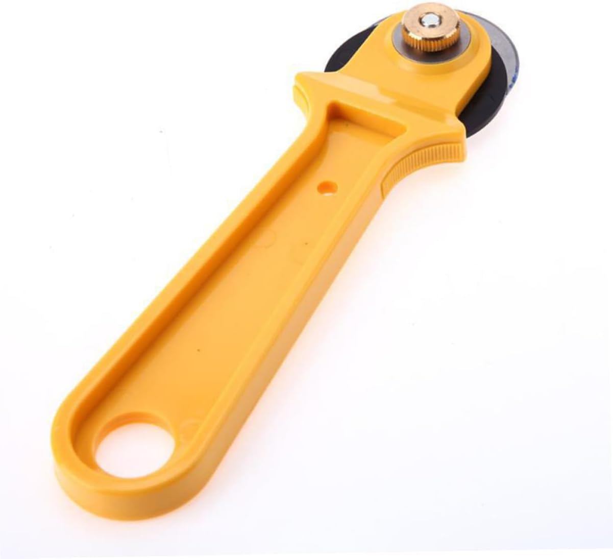 2pcs Manual Rotary Cutter Wheel Cutters for Tungsten Blades for Quilting Crafting Sewing Projects Handheld Cloth Cutting Tools Yellow Black