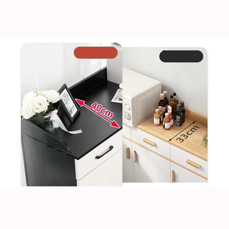 Küchenvorratsschrank Sideboard, schlicht, modern, for Wohnzimmer, Küche, Lagerschrank, Weinschrank, Vorbereitungsschrank, Teeschrank, Seitenschrank Buffetschrank Mit Stauraum(60*40*90cm)