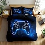 【Conception pratique】Housse couette avec fermeture à glissière en métal cachée, facile à mettre et à retirer. Les 4 attaches d’angle maintiennent la couette en place à tout moment. Fabriquée avec des coutures renforcées, elle est plus durable et facile à retirer et à laver.